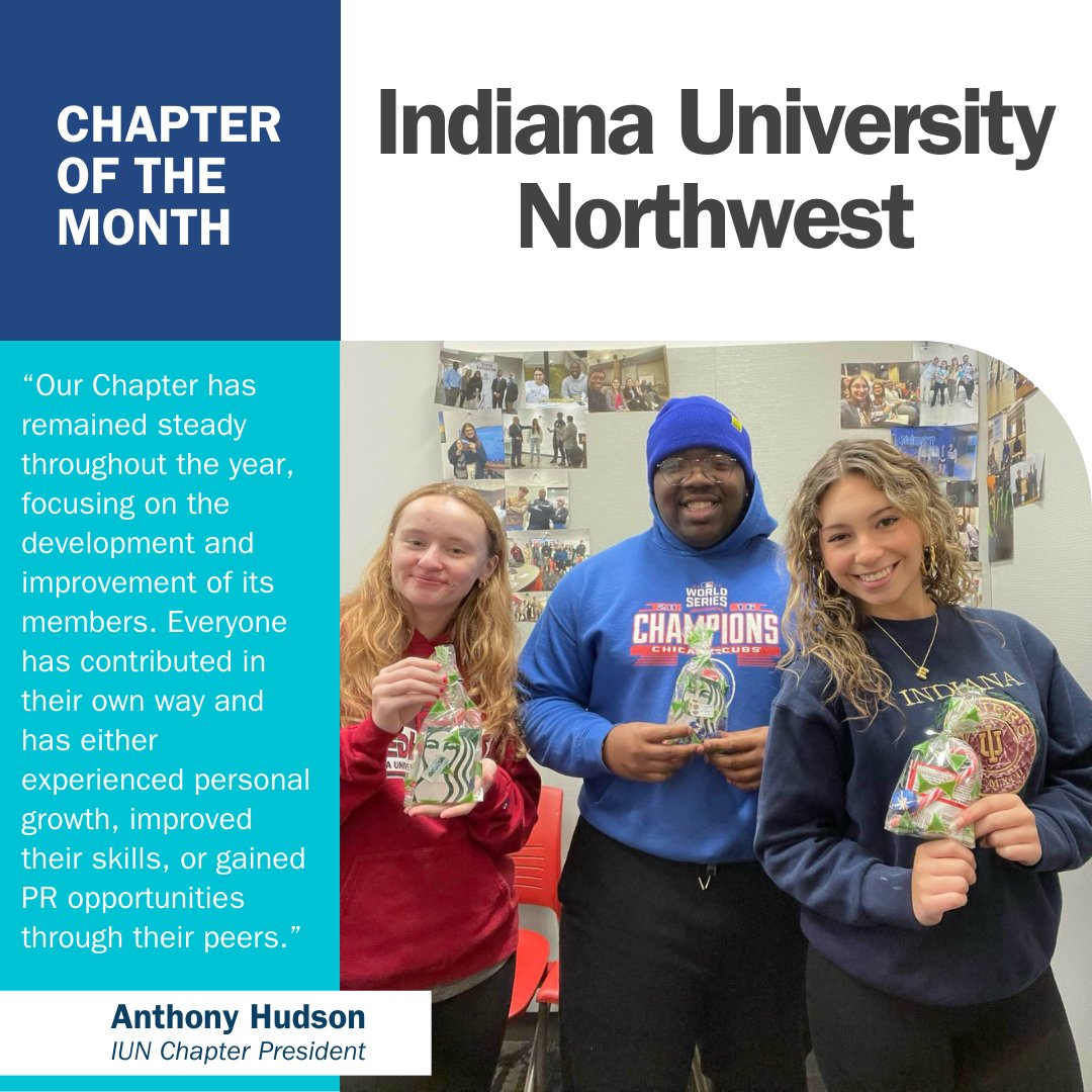 Congratulations to the April PRSSA Chapter of the Month! ⭐🌀