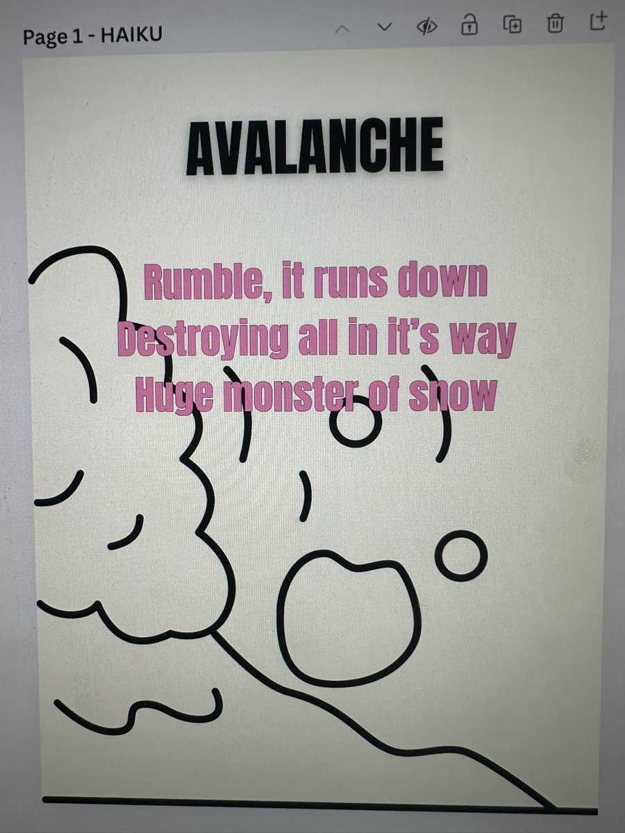 Savannah Wood, NBCT (@eeslibrarymedia) on Twitter photo 6th graders are celebrating #NationalPoetryMonth by crafting haikus and acrostic poems using <a href="/canva/">Canva</a> 🎨📚 creativity+ tech= poetic magic! <a href="/BOECullmanCity/">Cullman City Board of Education</a> <a href="/EastElemCCS/">EastElementary</a> <a href="/Alabama_Reading/">ARI / The Alabama Reading Initiative, ALSDE</a> 6th graders are celebrating #NationalPoetryMonth by crafting haikus and acrostic poems using <a href="/canva/">Canva</a> 🎨📚 creativity+ tech= poetic magic! <a href="/BOECullmanCity/">Cullman City Board of Education</a> <a href="/EastElemCCS/">EastElementary</a> <a href="/Alabama_Reading/">ARI / The Alabama Reading Initiative, ALSDE</a>