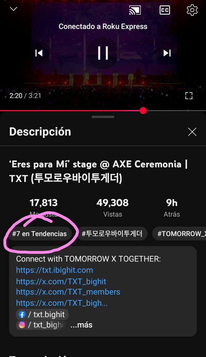 DubaduTxt's tweet photo. El cover de #TOMORROW_X_TOGETHER "Eres para mí" es tendencia en el puesto 7° en México 🇲🇽😭🫂🤍

🔗https://t.co/IMliMgVmqC

#MOAisONE #TXTinMexico https://t.co/GfCVUoeoGO
