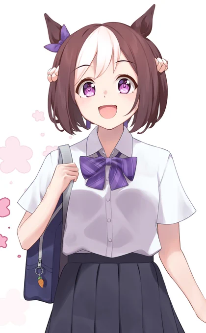 制服スペちゃんと一緒に登校したい#ウマ娘 