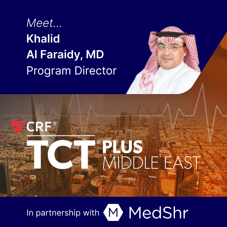 medshronline's tweet photo. Dr. Khalid Al Faraidy at #TCTPlusME!
Catch him on April 17 (10:50 AM &amp; 1:00 PM) and April 19 (8:00 AM &amp; 3:45 PM).
Join the conversation: MedShr Hub: https://t.co/cEroKYxACF
 
@kfaraidy
#Cardiology #InnovationInCardiology #TCT2025 https://t.co/J6FOB7v40E