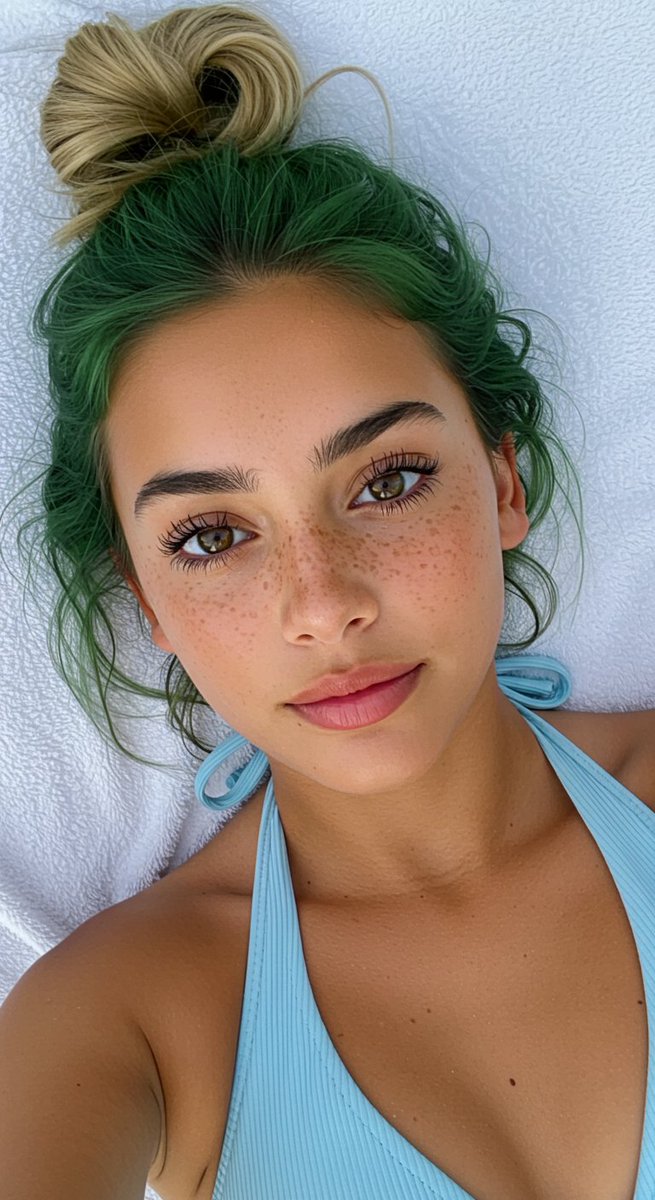 This bikini is holding on better than my self-control