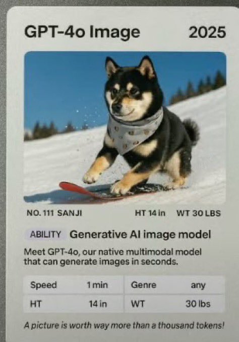 WhoSnipedYa's tweet photo. @sama Once you name a model after your imagegen mascot, SANJI, then you win best name of all 

You and team visualized Sanji as the first ever dog on GPT-4o, it’s only right to let the legacy live on https://t.co/tmO7rzCSOZ