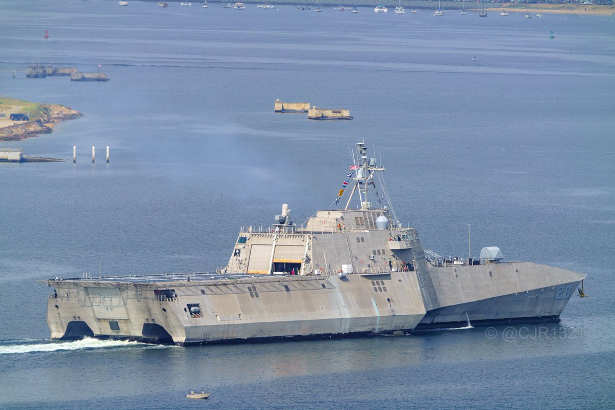 WarshipCam's tweet photo. USS Cincinnati (LCS 20) Independence-variant littoral combat ship leaving San Diego - April 14, 2025 #usscincinnati #lcs20

SRC: TW-@cjr1321 https://t.co/ASG51stoEb