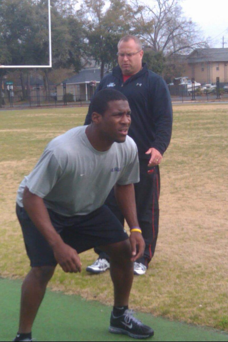 Patrick Peterson works out privately in Mobile, Alabama, during Senior Bowl in 2011. <a href="/TEST_Football/">TEST Football Academy</a> Enjoy retirement Patrick! So of more unique stories to cover during the NFL Draft back in the day