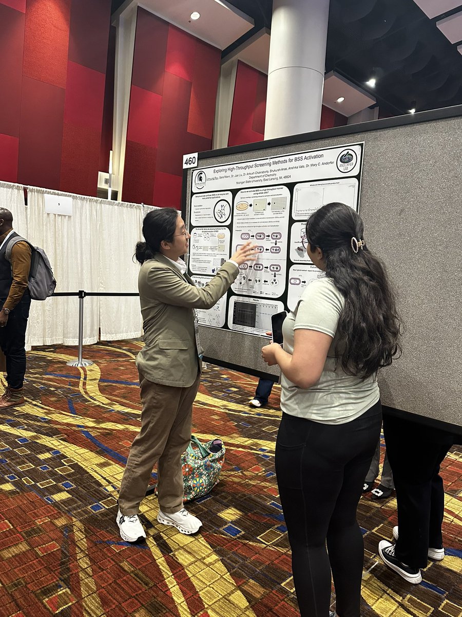 AndorferLab's tweet image. We have four lab members presenting their posters now! Swing by to learn more about radical enzymes and all the amazing chemistry they’re involved in!!!! #ASBMB25