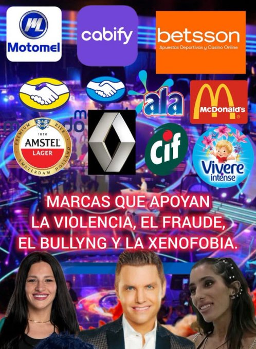 EL CANAL DE LOS PEDOFILOS DONDE EXITE CORRUPCION EN DONDE ESTAFAN CON LAS VOTACIONES AL PUBLICO
EN DONDE CHIARA MANCUSO DEBIO IRSE EN EL VERSUS CON LUCIANA
Y CATA CON MARTINA.
EN DONDE VIOLENTAN GRITAN Y MALTRATAN A SU COMPAÑERO EL FAVORITO DEL PUBLICO
TATO ES GH #GranHermano