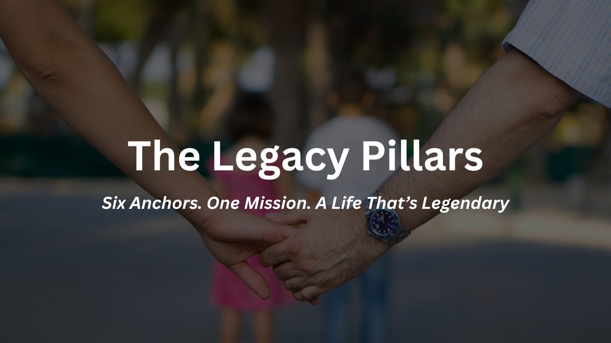 TheLP360's tweet image. Most people aren’t lacking time. They’re lacking anchors.
The L.E.G.A.C.Y. Pillars are the 6 anchors that keep your life from drifting—and your legacy from disappearing.
Faith-based. Battle-tested. Built to last.
👇