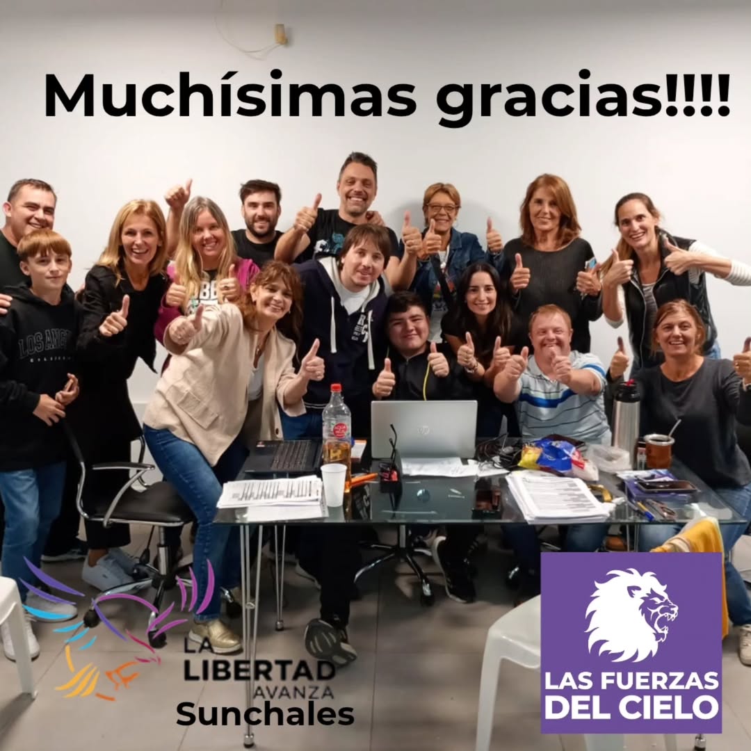 LLA_Sunchales's tweet photo. Estamos muy agradecidos con todos por habernos acompañado y también felices del equipazo que armamos dónde todos aportan su granito de arena de puro corazón. Muchísimas gracias!!! 
Y..... Viva la libertad carajo!!!!!
@LLibertadAvanza @LLASantaFe #LaLibertadAvanza https://t.co/j26O5DCrhy