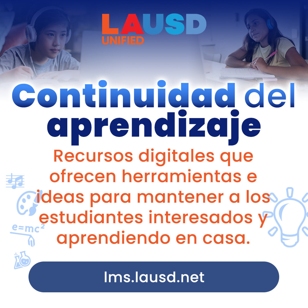 Distrito Escolar Unificado de Los Ángeles (@somoslausd) on Twitter photo 