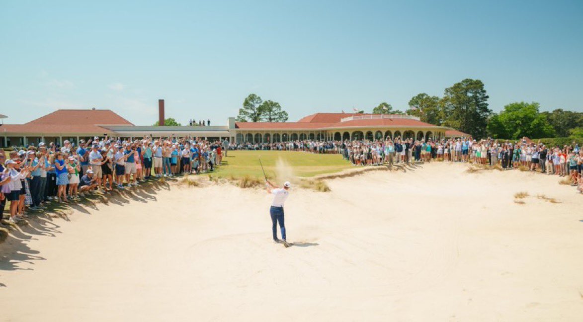 Pinehurst has added a plaque next to the bunker that Bryson got up and down from on 18 to win the U.S. Open.