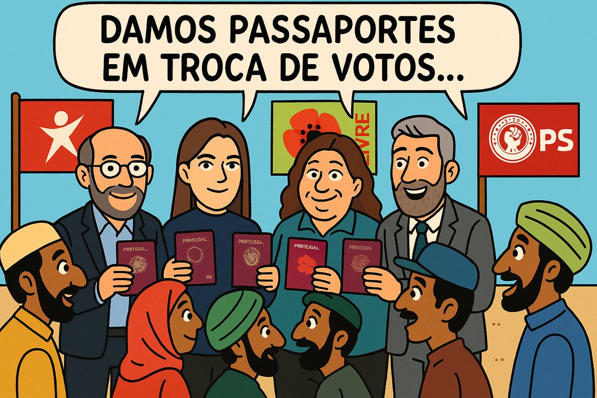 Podia ser uma Piada, mas não é ! É a Realidade ! Estes partidos querem importar imigrantes para continuarem no Poder ! Acorda Portugal !
