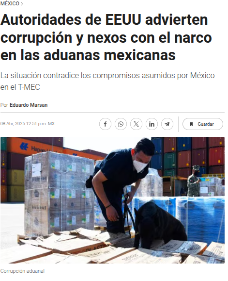 Ped_Stone's tweet photo. Recuerdan que López Obrador tomó el control de las aduanas de México?

Pues ahora, el gobierno de Estados Unidos destapó que en las aduanas mexicanas han encontrado nexos con el narco

Tanto abrazo no era gratis https://t.co/dOiLpvPkIJ