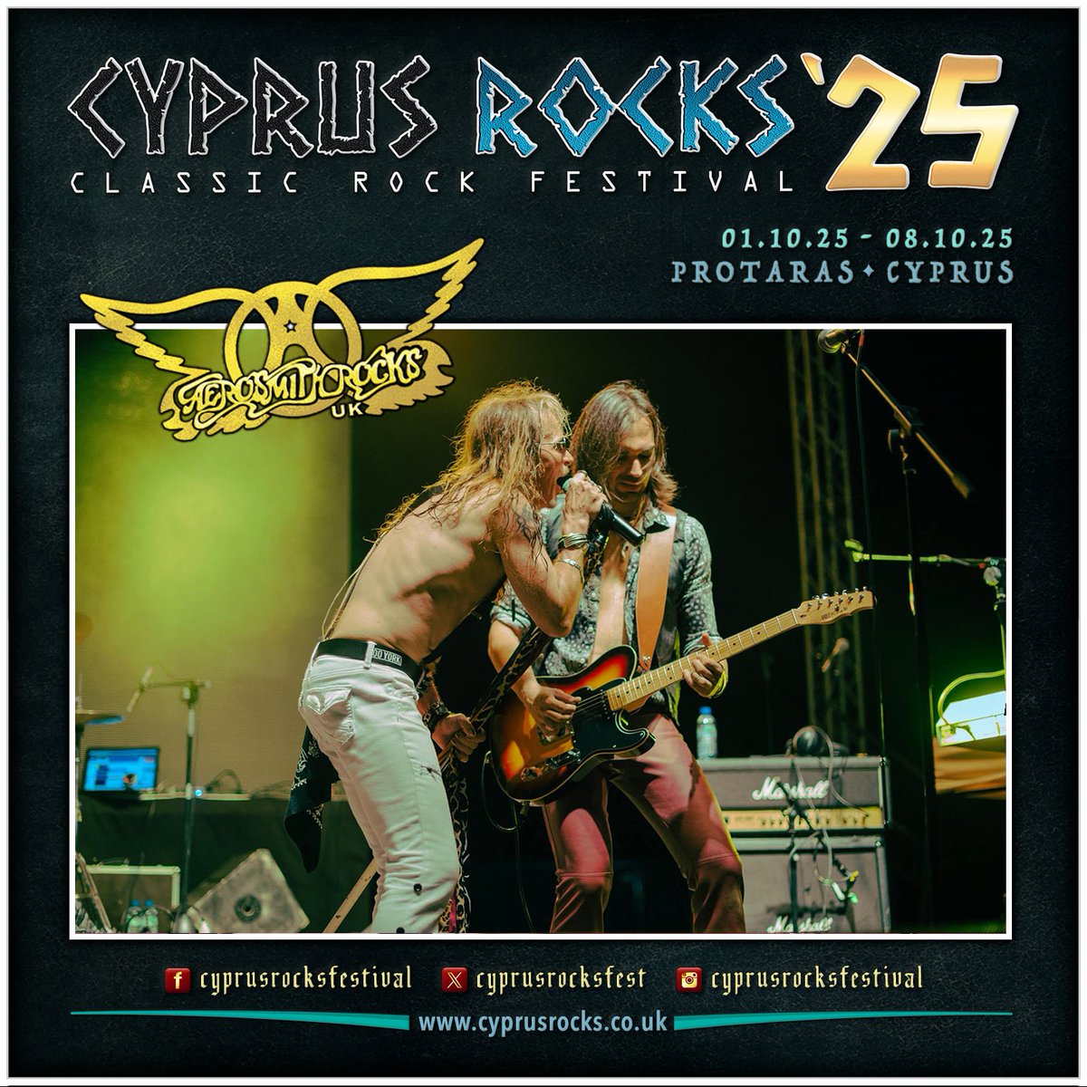 CyprusRocksfest's tweet photo. Full line up for Cyprus Rocks 2025 confirmed! https://t.co/CKbcP7qSzA https://t.co/CLUtTwJ65H