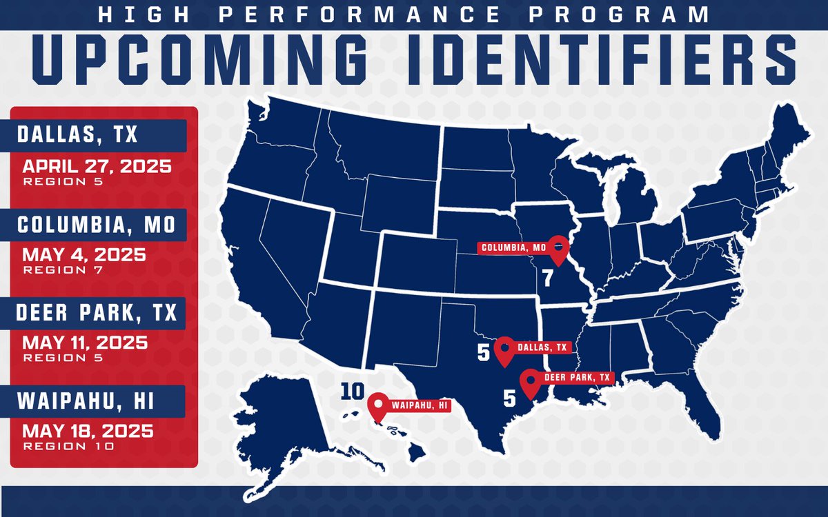USA Softball (@usasoftball) on Twitter photo Don't miss your chance to make a 𝗨.𝗦. 𝗝𝘂𝗻𝗶𝗼𝗿 𝗪𝗼𝗺𝗲𝗻'𝘀 𝗡𝗮𝘁𝗶𝗼𝗻𝗮𝗹 𝗧𝗲𝗮𝗺 roster ‼️
𝙎𝙞𝙜𝙣-𝙪𝙥 for these upcoming #HPP identifiers → go.usasoftball.com/hpp
<a href="/USASoftballJWNT/">USA Softball Junior Women’s National Team</a> | #USASoftball Don't miss your chance to make a 𝗨.𝗦. 𝗝𝘂𝗻𝗶𝗼𝗿 𝗪𝗼𝗺𝗲𝗻'𝘀 𝗡𝗮𝘁𝗶𝗼𝗻𝗮𝗹 𝗧𝗲𝗮𝗺 roster ‼️
𝙎𝙞𝙜𝙣-𝙪𝙥 for these upcoming #HPP identifiers → go.usasoftball.com/hpp
<a href="/USASoftballJWNT/">USA Softball Junior Women’s National Team</a> | #USASoftball