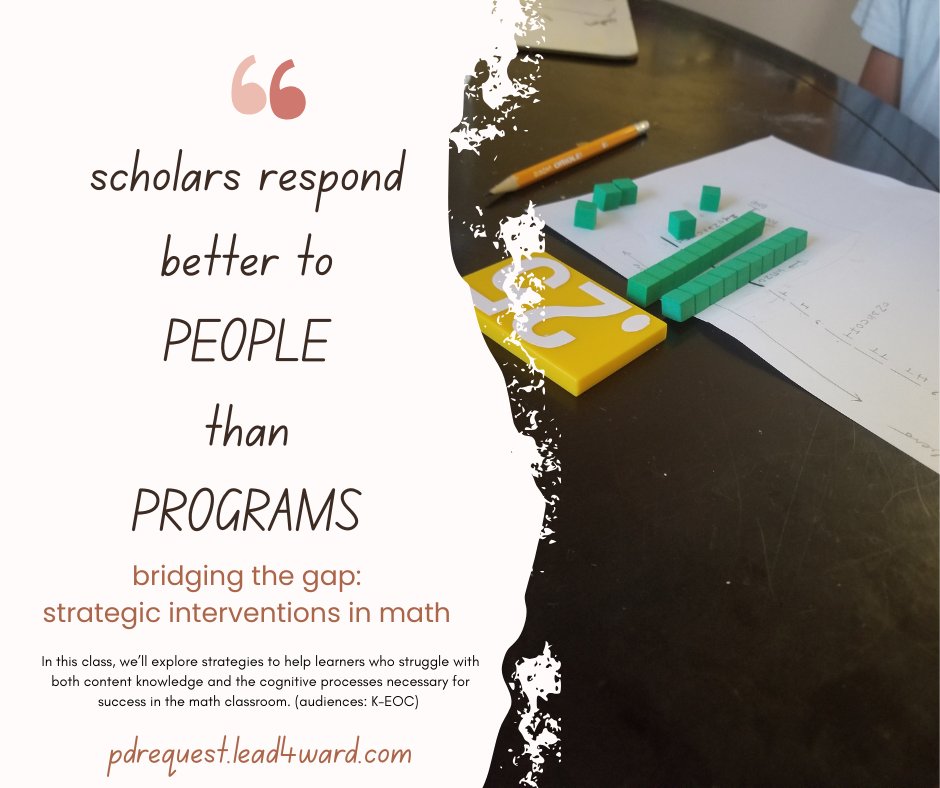New to this summer &amp; fall math PD offerings...
Strategic Interventions in Math class! pdrequest.lead4ward.com
