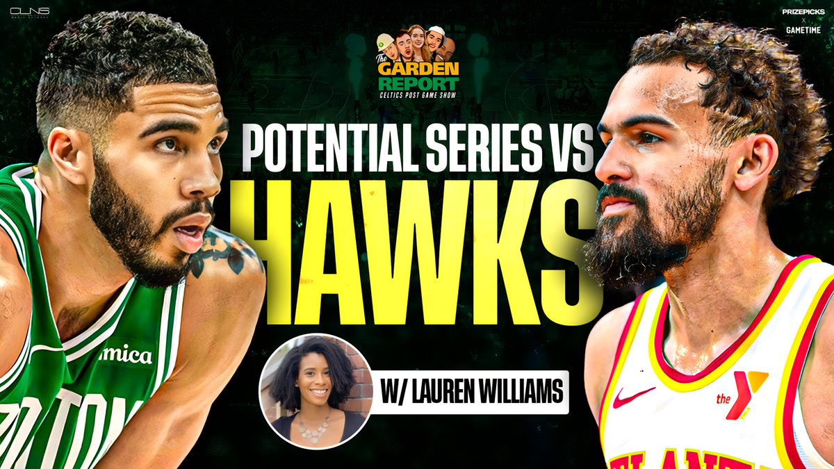 Celtics on CLNS (@celticsclns) on Twitter photo 🚨LIVE GARDEN REPORT AT 8pm ET!🚨
<a href="/RealBobManning/">Bobby Manning</a> welcomes <a href="/WilliamsLaurenL/">Lauren L. Williams</a> of the Atlanta Journal-Constitution to preview a potential Celtics vs Hawks round one NBA Playoff series: youtube.com/live/wgYPxl47b…
<a href="/TheGardenReport/">Garden Report: Celtics Postgame Show</a>⚡️by Gametime 🚨LIVE GARDEN REPORT AT 8pm ET!🚨
<a href="/RealBobManning/">Bobby Manning</a> welcomes <a href="/WilliamsLaurenL/">Lauren L. Williams</a> of the Atlanta Journal-Constitution to preview a potential Celtics vs Hawks round one NBA Playoff series: youtube.com/live/wgYPxl47b…
<a href="/TheGardenReport/">Garden Report: Celtics Postgame Show</a>⚡️by Gametime