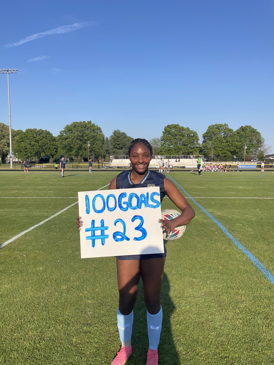 Congratulations Destiny on your 100th career goal!