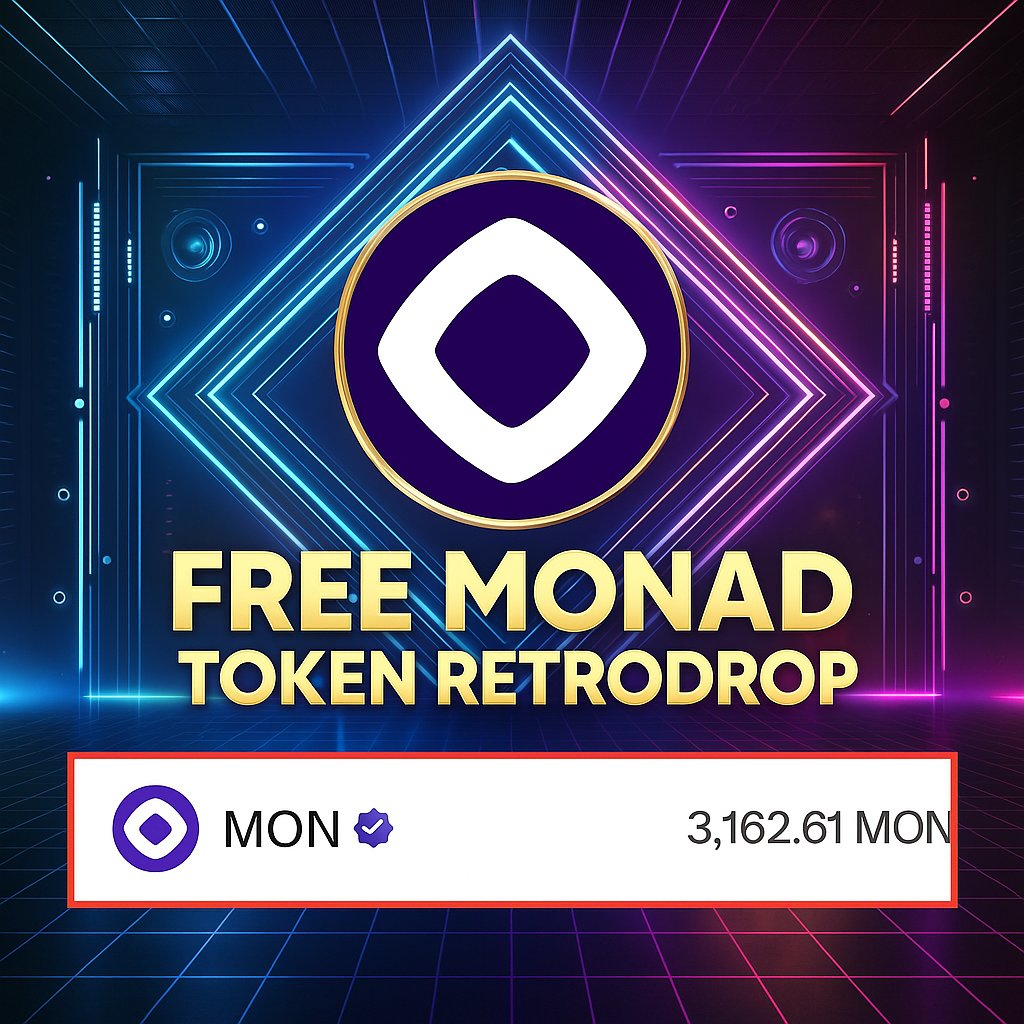 CIFormula4's tweet image. 💥 RETRODROP ALERT #Freecoins 
 
Missed $ARB? Slept on $OP? Don’t fumble the next one.
@monad_xyz is building the FASTEST L1 — and early users might just be in for a serious reward

🔗Join testnet: monad.testnet.gives 
 
✅Bridge
✅Interact on testnet  
✅Stay active =