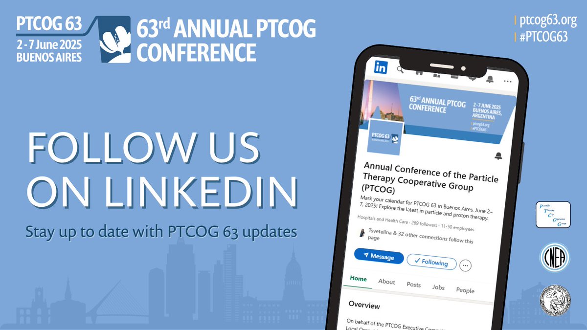 🚀 We’re now on LinkedIn!
Follow the new PTCOG LinkedIn page for updates on events, education, and global particle therapy news. Let’s build the future together.

🔗 linkedin.com/company/ptcog/

#PTCOG63 #ParticleTherapy #Oncology #ProtonTherapy #RadiationOncology