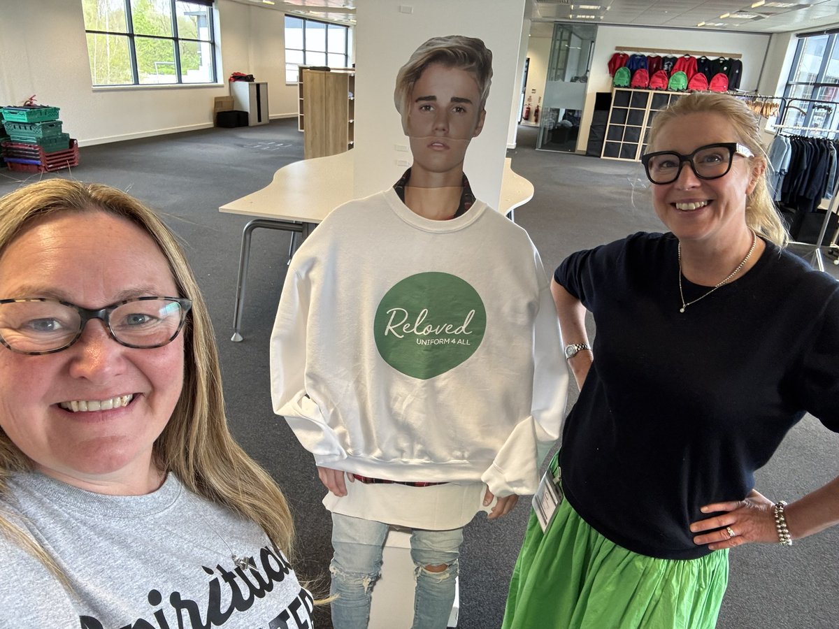 Our new volunteer started this week :) He’s been ever so helpful, even if he keeps borrowing our merch without asking 🤷‍♀️