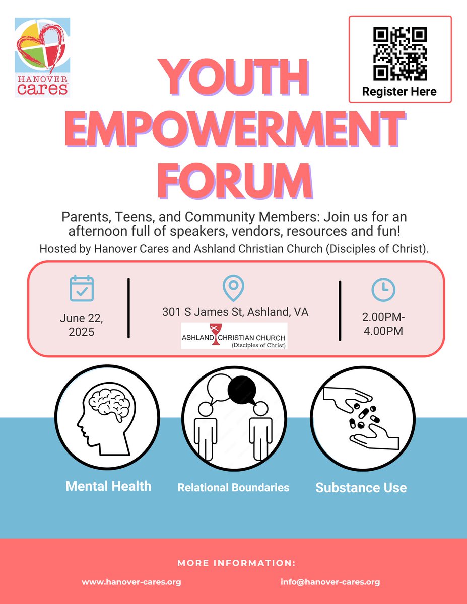 Come and Join our Youth Empowerment Forum! All Parents, Teens, and Community Members are welcome to join and hear from speakers to discuss mental health, substance use, relationships, and more!