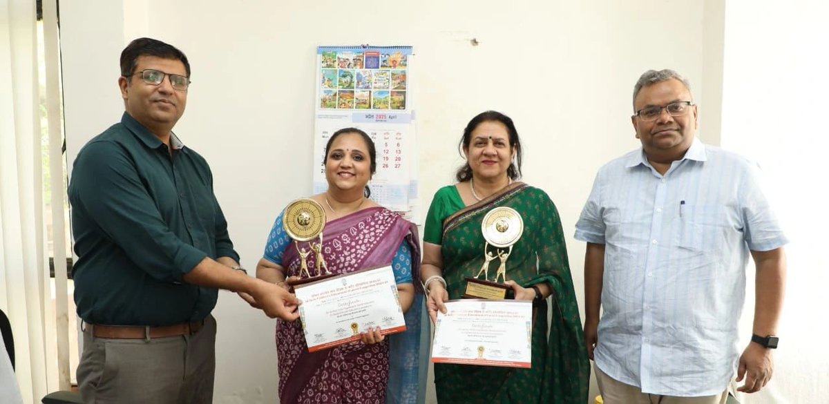 Honoured! 🎉 Our podcast “ब्रेन रॉट: डिजिटल युग की सबसे बड़ी चुनौती” won Best Prog 🏆 at #NCERT AV Festival 2025 at #NERIE Shillong.
Grateful to <a href="/ProfSaklani/">Prof. Dinesh Prasad Saklani</a>, <a href="/ap_behera/">Dr. Amarendra P Behera</a>, Prof. Abhay Kumar <a href="/ciet_ncert/">CIET-NCERT</a> <a href="/cbseindia29/">CBSE HQ</a> 

Watch here 👉 youtu.be/LouW4mjZiZo?fe…