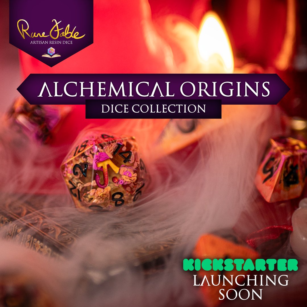Want these gorgeous dice for yourself? 

Head over to my Kickstarter pre-launch page! 

We've just hit the lucky 123 followers! 

kickstarter.com/projects/runef…

#dnd #dice #ttrpg #dice #handmadedice