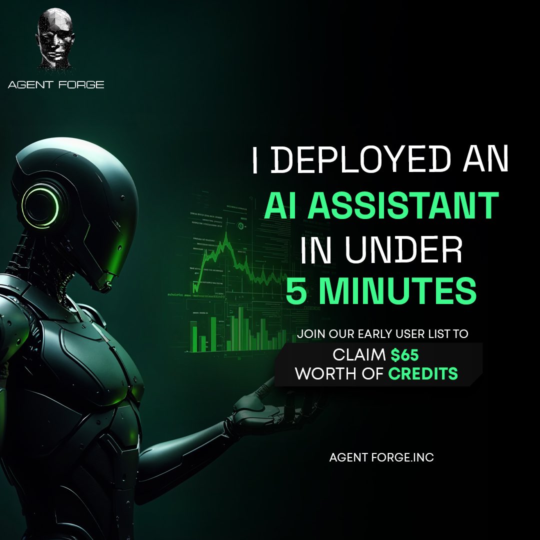 agentforgeinc's tweet image. Let’s be real—what task are you still doing manually that AI should’ve handled by now?
Drop it below 👇
#AgentForge #NoCodeAI #SmartTools