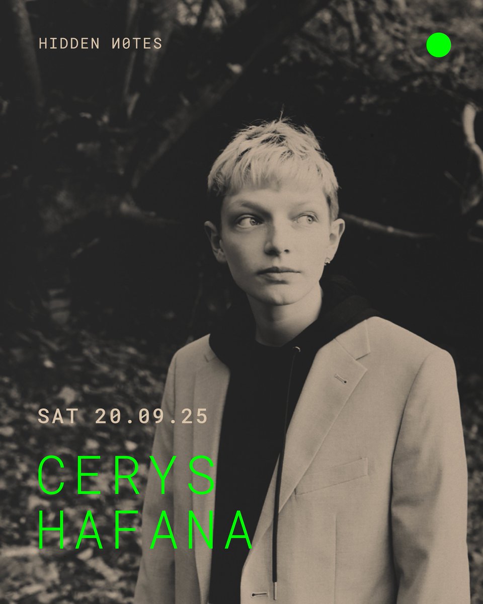 HiddenNotes_'s tweet image. Hidden Notes Festival 
Vol.5 20-21.09.25 
Stroud. Gloucestershire. UK.   
@CerysHafana 
hiddennotes.co.uk/hn-2025 💚