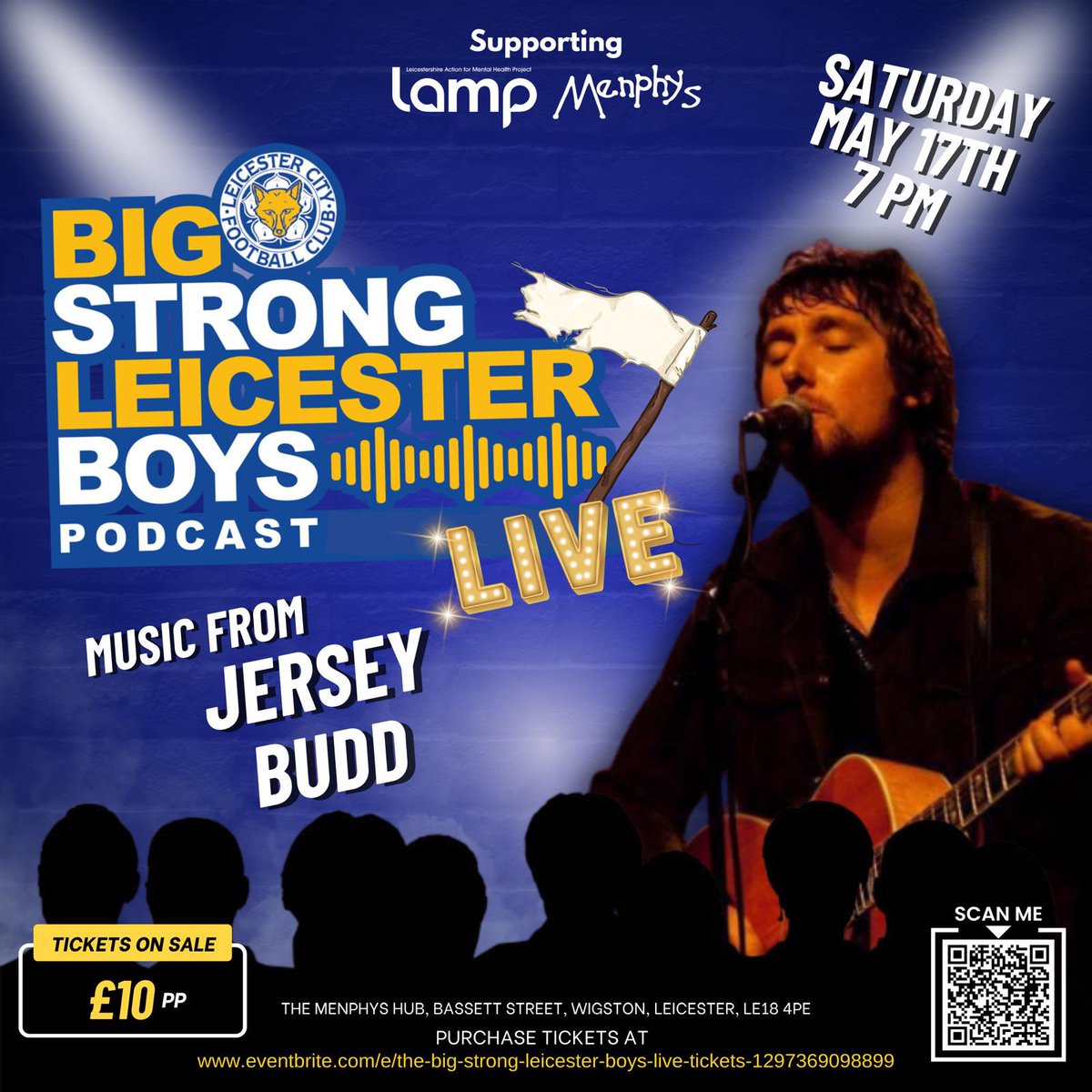 The Big Strong Leicester Boys Podcast 🦊 (@bslbpodcast) on Twitter photo 🎸 We are delighted to announce the legend <a href="/jerseybudd/">Jersey Budd</a> will be performing at our ‘End of Season LIVE Show!’
We love Jersey and we know you guys do to so please support the show and get your tickets below ⬇️
🎟️ eventbrite.com/e/the-big-stro…
#LCFC💙🦊 🎸 We are delighted to announce the legend <a href="/jerseybudd/">Jersey Budd</a> will be performing at our ‘End of Season LIVE Show!’
We love Jersey and we know you guys do to so please support the show and get your tickets below ⬇️
🎟️ eventbrite.com/e/the-big-stro…
#LCFC💙🦊