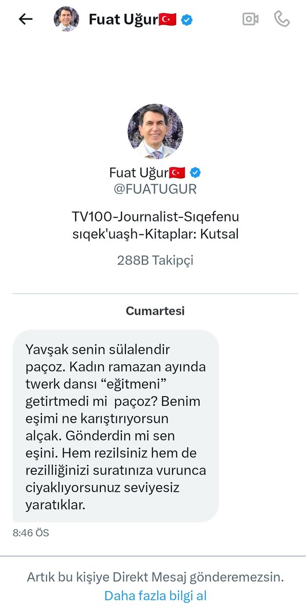 Kendi karısı olunca zoruna gidiyor ama başkasına küstahlık yapabiliyor ağzının payını aldı