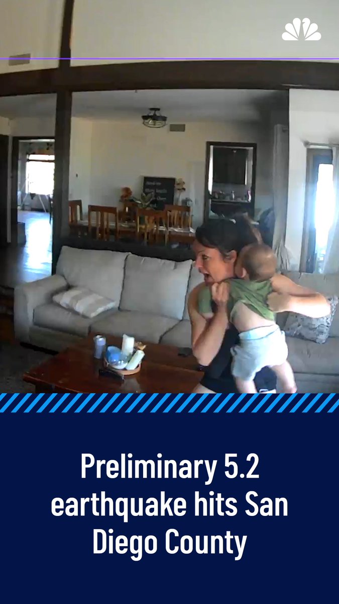WATCH: Mom grabs baby, cat reacts to large earthquake in San Diego area. on.nbc7.com/qtjKa2N