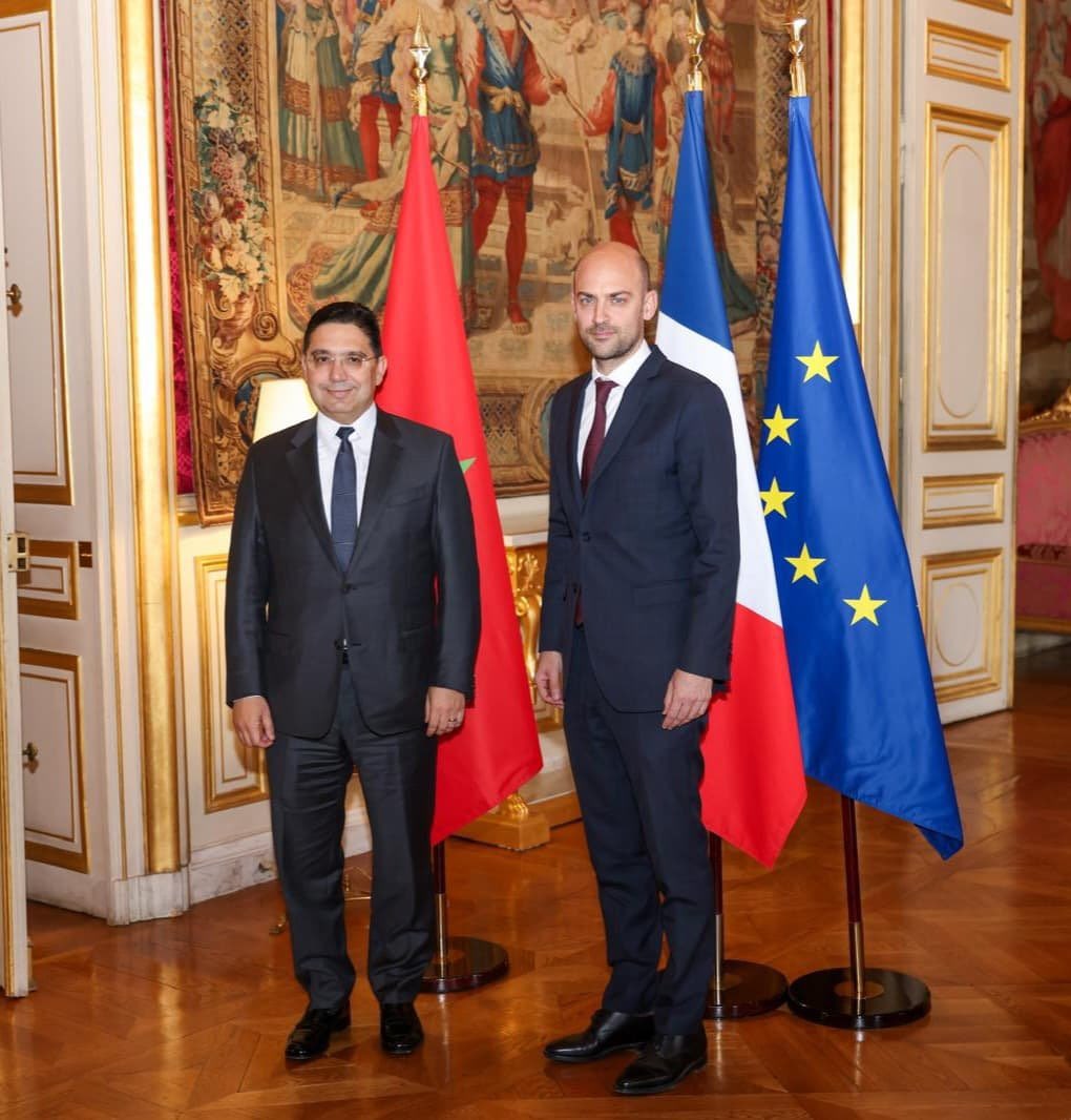 Consulat Général du Royaume du Maroc à Paris (@consulat_paris) on Twitter photo M. Nasser Bourita effectue une visite de travail à Paris, pour des entretiens avec son homologue français <a href="/jnbarrot/">Jean-Noël Barrot</a> , dans le cadre du Partenariat d’Exception Renforcé, établi par la Déclaration signée par SM le Roi Mohammed VI, que Dieu L’assiste, et le Président Emmanuel Macron M. Nasser Bourita effectue une visite de travail à Paris, pour des entretiens avec son homologue français <a href="/jnbarrot/">Jean-Noël Barrot</a> , dans le cadre du Partenariat d’Exception Renforcé, établi par la Déclaration signée par SM le Roi Mohammed VI, que Dieu L’assiste, et le Président Emmanuel Macron