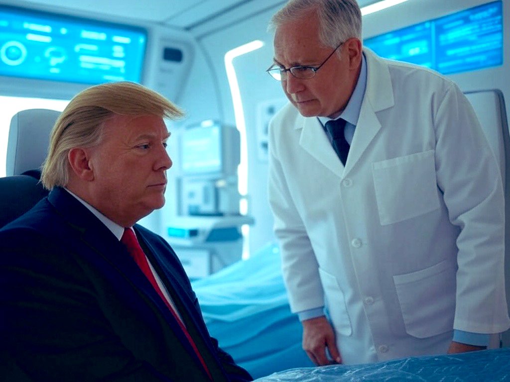 “The doctor came up to me after my cognitive exam with tears in his eyes and said ‘Mr. President, sir, we’ve never had a patient who identified every animal cracker before.’”