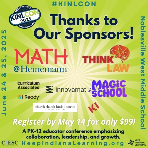 We're deeply grateful for our sponsors' commitment to education! Their generosity is fueling the learning at #KINLCon. Learn more about them as well as register for the conference at KeepIndianaLearning.org/KINLCon