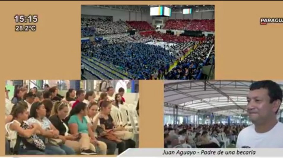LisCarGa's tweet photo. Como mínimo 20.388 personas( becario, mamá y papá) hoy están felices, dentro de minutos aquí en el SND se van a entregar 6796 Becas @itaipuparaguay 2025 a jóvenes que han aprobado el examen de admisión. Estoy seguro que todos ellos, desde hoy, ya están mejor. 🇵🇾 @SantiPenap https://t.co/cZBLm8Htch