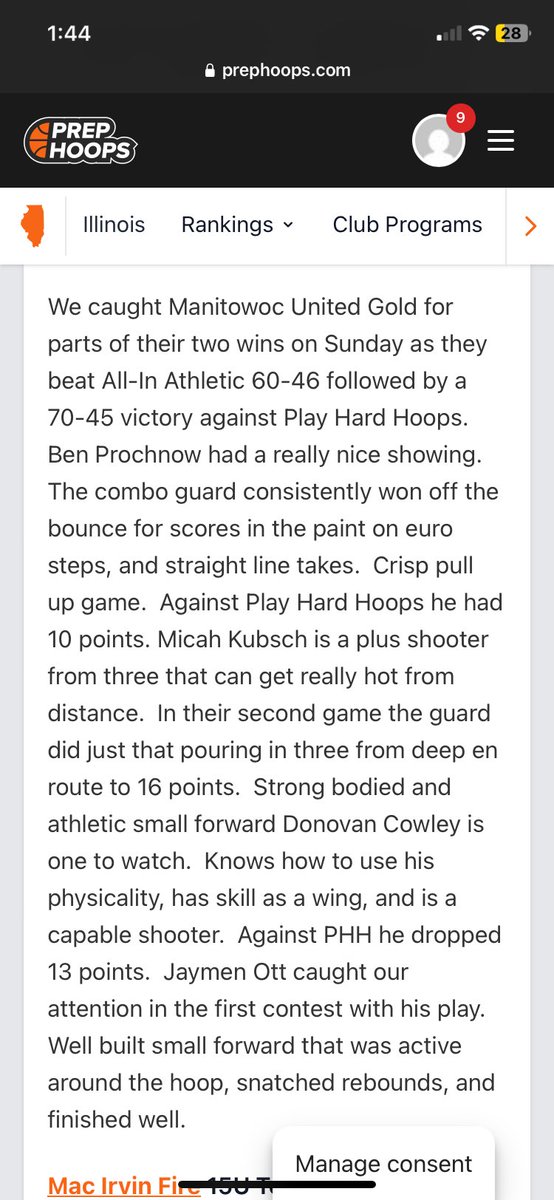 Micah Kubsch (@micah_kubsch) on Twitter photo Great weekend in Chicago, a strong showing from the whole team. Thanks for the write-up
<a href="/BenProchnow23/">Ben Prochnow</a> <a href="/Donovancowley23/">Donovan Cowley</a> <a href="/PrepHoops_WI/">Prep Hoops Wisconsin</a> <a href="/WisBBYearbook/">Mark Miller</a> Great weekend in Chicago, a strong showing from the whole team. Thanks for the write-up
<a href="/BenProchnow23/">Ben Prochnow</a> <a href="/Donovancowley23/">Donovan Cowley</a> <a href="/PrepHoops_WI/">Prep Hoops Wisconsin</a> <a href="/WisBBYearbook/">Mark Miller</a>
