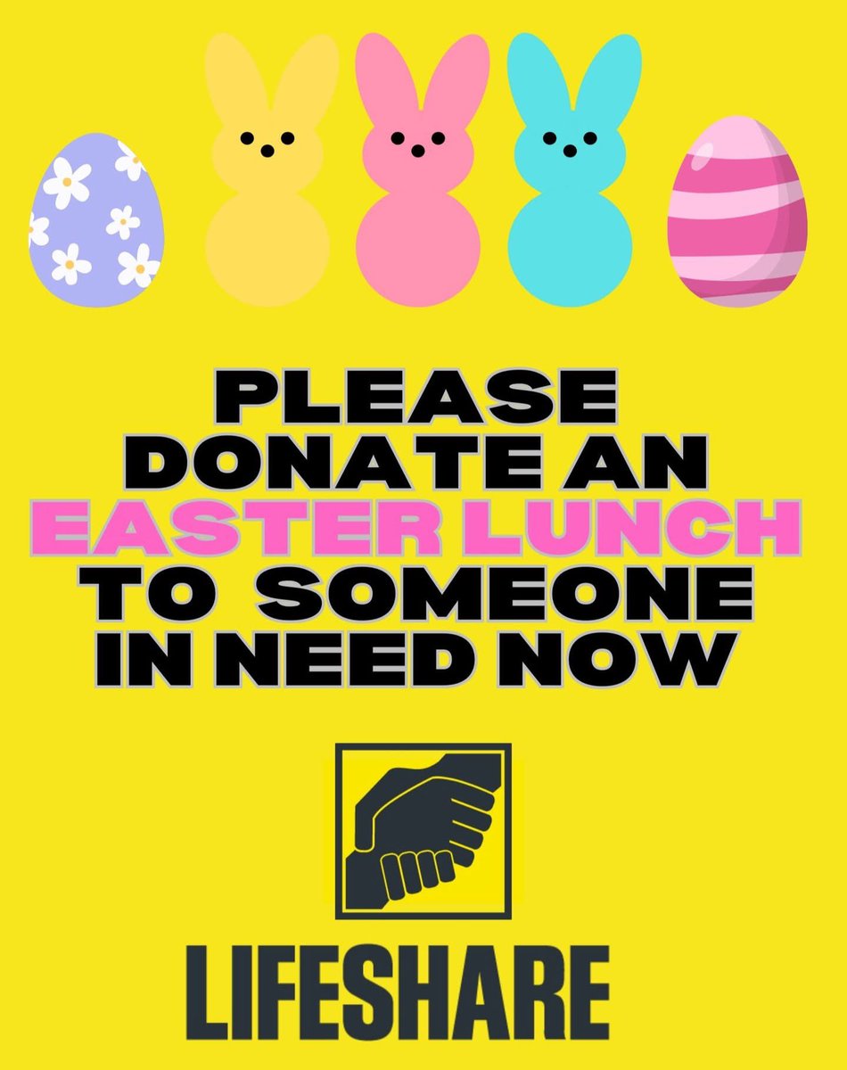 LifeshareUK's tweet photo. Lifeshare will be opening our doors this Easter Sunday to serve a delicious lunch, and provide warm company to the homeless of Manchester and those in food poverty. Please consider donating a meal using the link in our bio. #easterweekend #eastersunday #easterlunch #easterbunny https://t.co/TTzBsiLoti