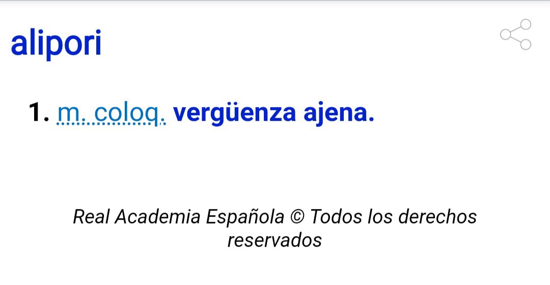 No sé por qué hay gente que usa «cringe» teniendo «vergüenza ajena», «grima», «dentera» y… «alipori». 😏
