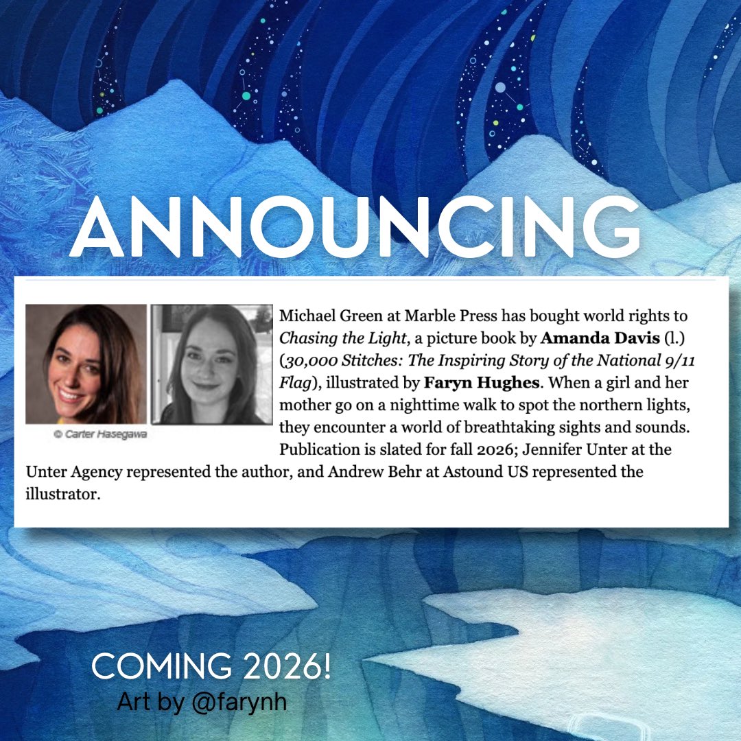 🎨 Amanda Davis: Preorder SOMETIMES STORMY! (@amandadavisart) on Twitter photo Beyond excited to announce my next picture book inspired by a trip to Iceland. Thrilled to be working with the amazing team at <a href="/marblepressbook/">Marble Press</a>
and partnering with the talented <a href="/FarynHughes/">Faryn</a>! BIG thanks to <a href="/JenniferUnter/">jennifer unter</a> for helping this one find the perfect home! 💜 #kidlit Beyond excited to announce my next picture book inspired by a trip to Iceland. Thrilled to be working with the amazing team at <a href="/marblepressbook/">Marble Press</a>
and partnering with the talented <a href="/FarynHughes/">Faryn</a>! BIG thanks to <a href="/JenniferUnter/">jennifer unter</a> for helping this one find the perfect home! 💜 #kidlit