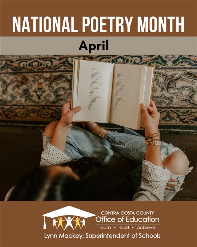📖 April is National Poetry Month! Join CCCOE in celebrating our inspiring teachers and poets in Contra Costa County. Thank you for encouraging students to express through poetry and fostering a love for literature! #NationalPoetryMonth #CCCOE #InspiringPoets