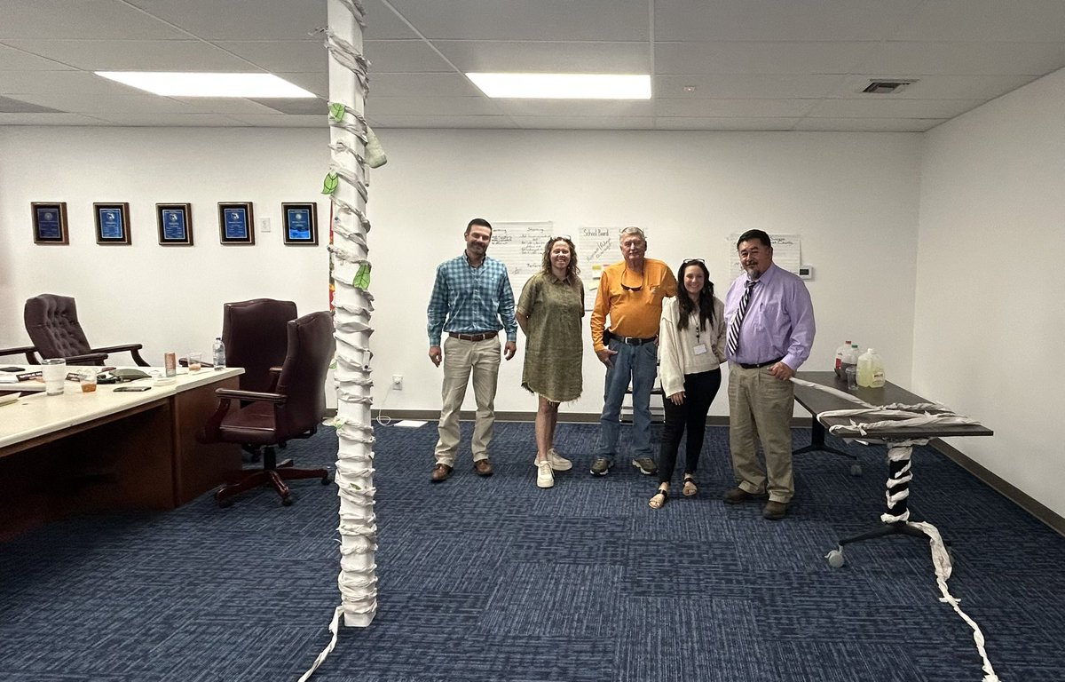 Shout out to the Holmes County School District leadership team, working together to renew their Master Board Certification! Strong teams build strong districts!👏📚