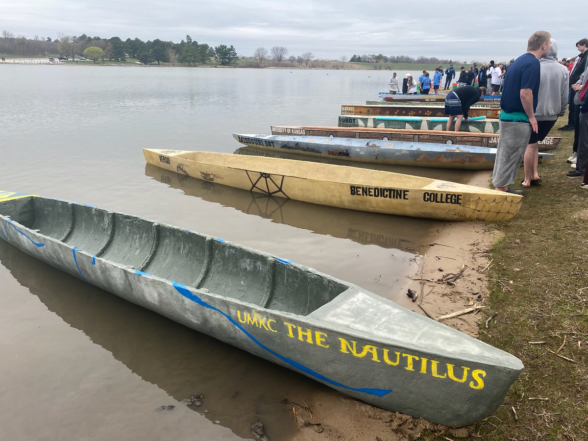 Meet 'The Nautilus'! The UMKC Concrete Canoe team unveiled their 2025 canoe at the American Society of Civil Engineers regional competition. 🛶