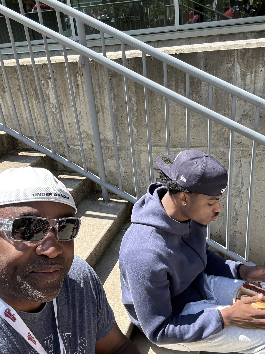 “Bryce and I had an awesome time at the Checkers hockey game! From soaking up the sun with hot dogs to cheering in the arena—great memories made. #FatherSonTime #CharlotteCheckers #GoodVibesOnly”