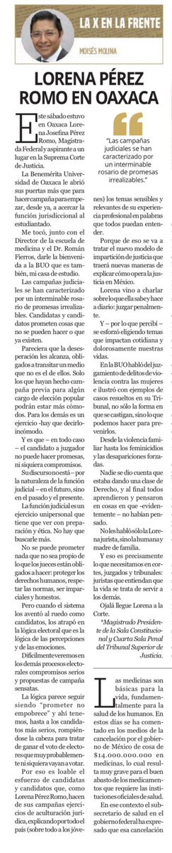 MoisesMolina's tweet photo. En las campañas judiciales no se puede prometer nada que no sea propio de lo que los jueces están obligados a hacer: proteger los derechos humanos, respetar las normas, ser imparciales y honestos. 

https://t.co/UT3n4KiIO2
@marioeherrera @NotLiev @imnayibnava @Angie_cinnamon https://t.co/hN9Bmnh35V