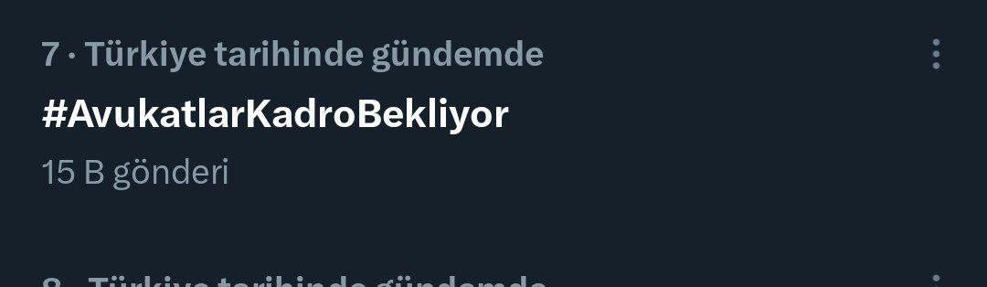 kamuyaavukat's tweet photo. Avukatlar olarak 2 saattir Türkiye gündeminde hakkımız olan kadroları talep ediyoruz. 15k tweet ile sesimizi duyurmaya çalışıyoruz. Hukukçuların KPSS başarısı ve kamudaki avukat ihtiyacı göz ardı edilemez. Kamuda istihdam talep ediyoruz. #AvukatlarKadroBekliyor https://t.co/56eHJel5sj