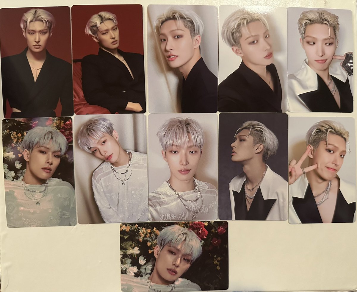 juicyjongho's tweet photo. ( USA/WW ) WTS ATEEZ GH PT.2 ALBUM PHOTOCARDS 

☆ $2 ea + shipping 
☆ please send me a dm with the pcs you want circled! 
☆ paypal f&amp;f only 
☆ multiple of each available 

~ shipping 
☆ usa $1 stamped / ww $2 stamped 
☆ tracked only for usa - starts at $5 https://t.co/RhBz0PZp1g