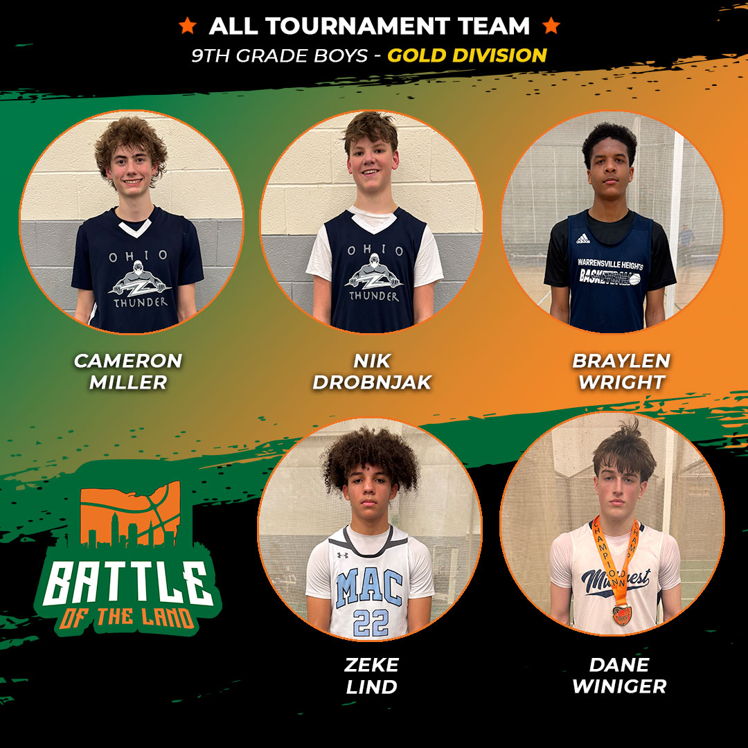 Battle of the Land, 9th-grade boys gold division all-tournament team! <a href="/MidwestBBClub/">Midwest Basketball Club</a> <a href="/MacBasketballUA/">Mac Basketball</a> #ohiothunder