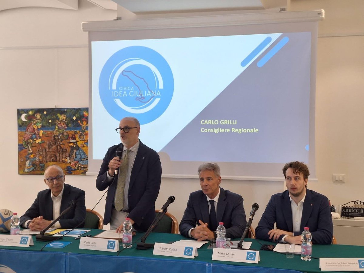 1/4
Abbiamo presentato le linee guida di Idea Giuliana: una visione civica, moderata e concreta per costruire una Trieste più giusta, viva e partecipata.
#IdeaGiuliana #Trieste